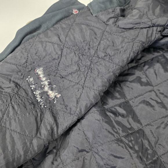 Carhartt Jacket Mens Large Brown Hooded Duck Active Quilted Workwear Distressed - Picture 13 of 16